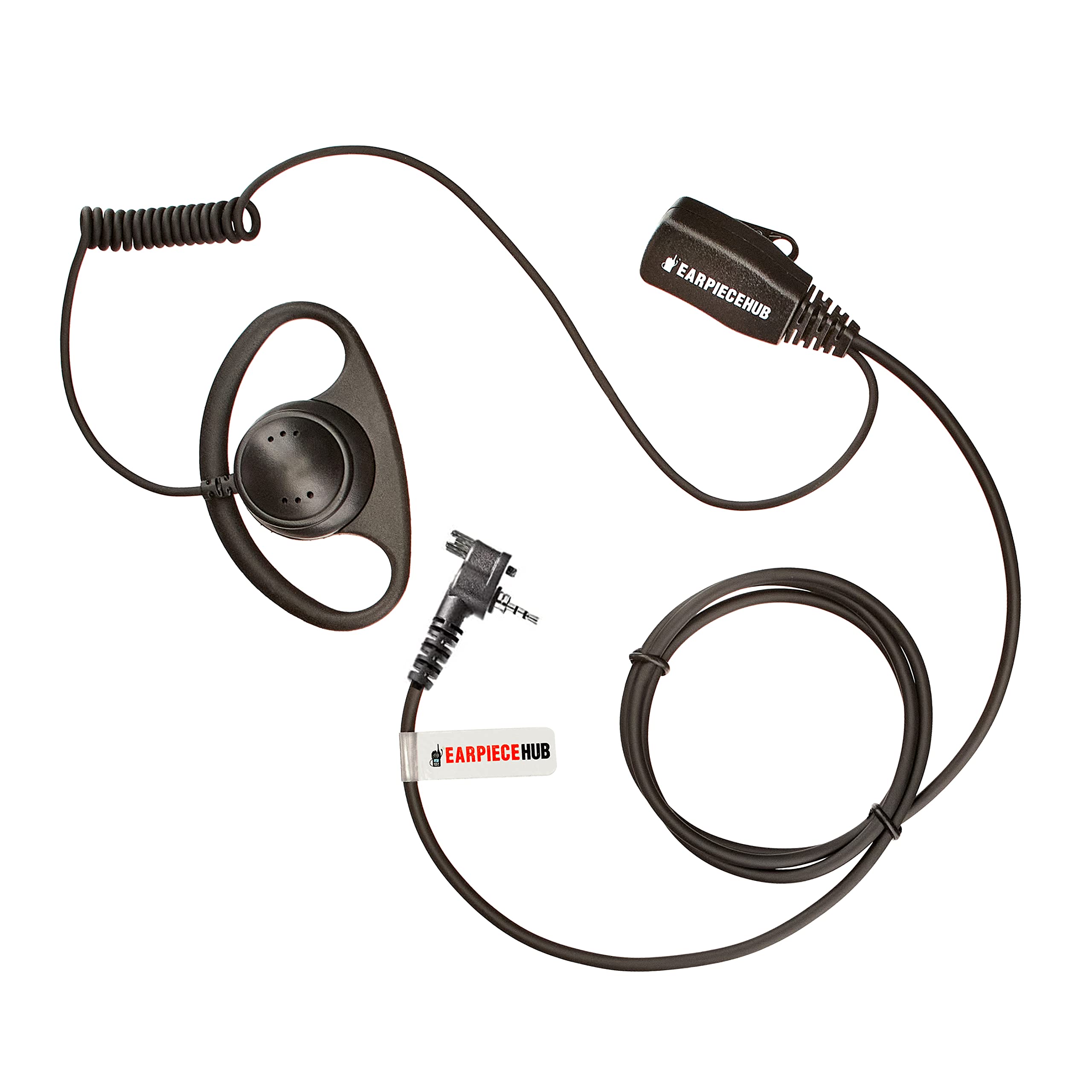 D SHAPE EARPIECE/HEADSET Compatible with MOTOROLA TETRA RADIO MTH800, MTH850, MTH650 AIRWAVE PTT MICROPHONE