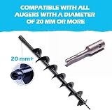BLUMKRAFT SDS PLUS Auger Adapter for Post Holes & Fencing Drills 20mm Mount view 4