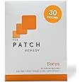 The Patch Remedy Focus Patches - Topical Focusing Patch Plus Ginkgo Biloba, Acetyl-l-Carnitine, Bacopa Monnieri, Magnesium L-Threonate, & Camellia Sinensis, 30 Transdermal Patches for Adults & Kids