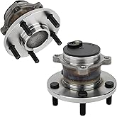 IRONTEK Rear Wheel Hub and Bearing Assembly 512347 Compatible for Mazda 2004-2013 3/2006-2015 5, W/ABS 5 Lugs Wheel Hub Assembly 2 PCS