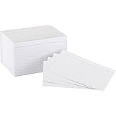 鶹Basics Heavy Weight Ruled Lined Index Cards, White, 3x5 Inch Card, 300-Count - AMZ63530