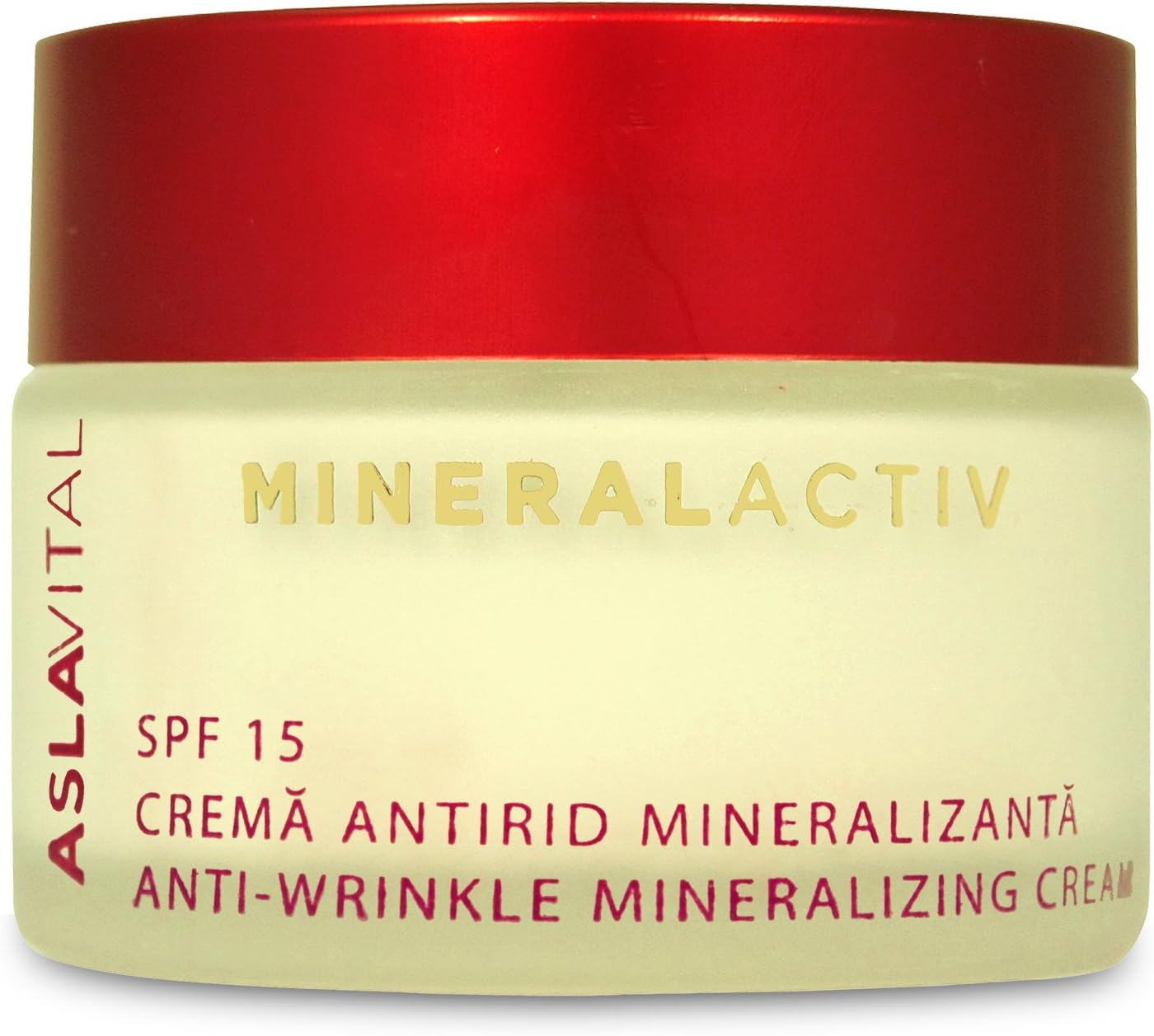 ASLAVITAL MINERALACTIV, Anti-Wrinkle Mineralizing Cream SPF 15 (Original Formula, With Organic Goji Berry Extract and 100% Natural Clay)