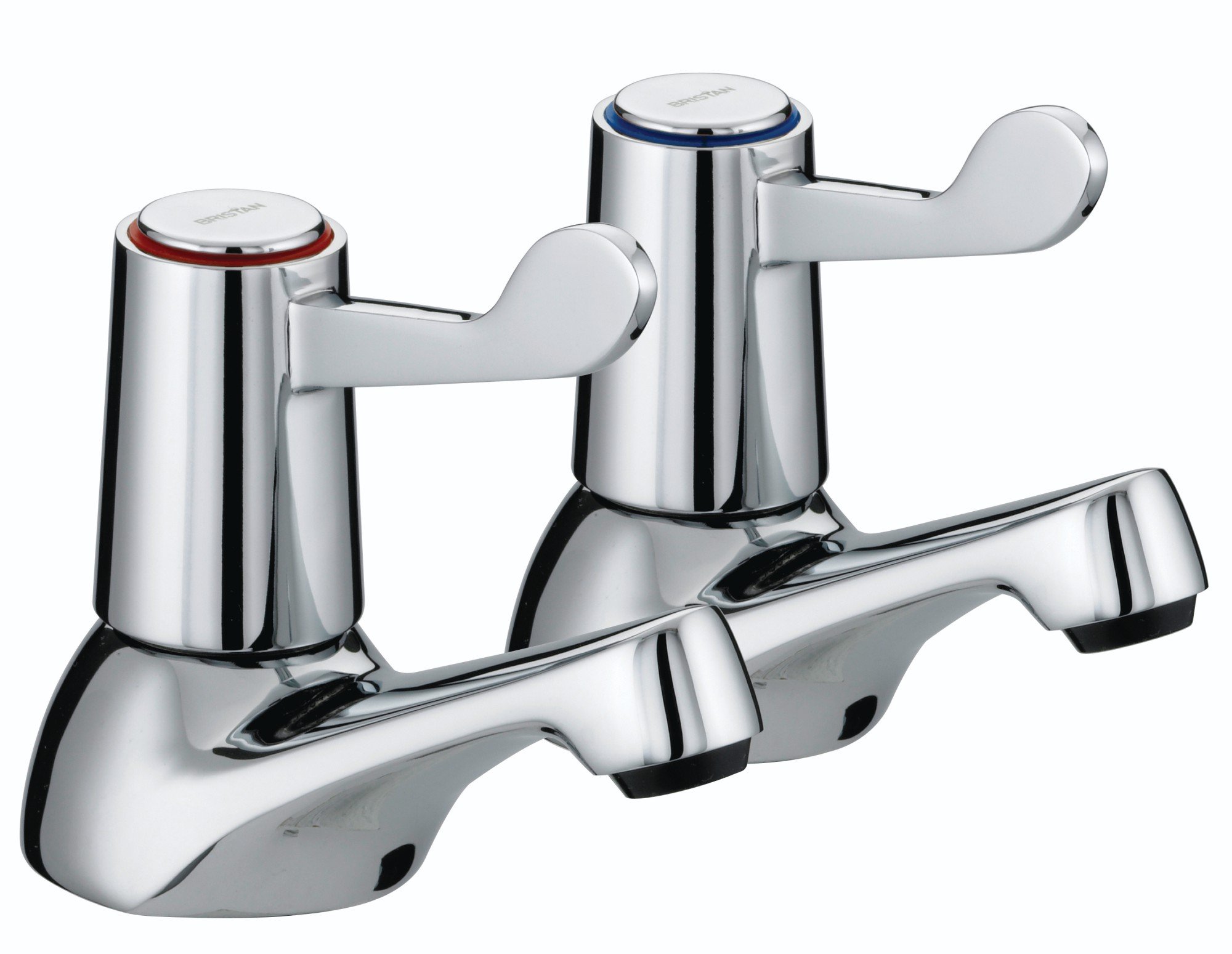 Bristan VAL 3/4 C CD Lever Bath Taps with Ceramic Disc Valves - Chrome Plated