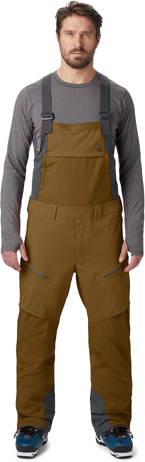 Mountain Hardwear FireFall Bib Pant Men’s Insulated Bib Overalls for Skiing and Outdoor Recreation : Clothing