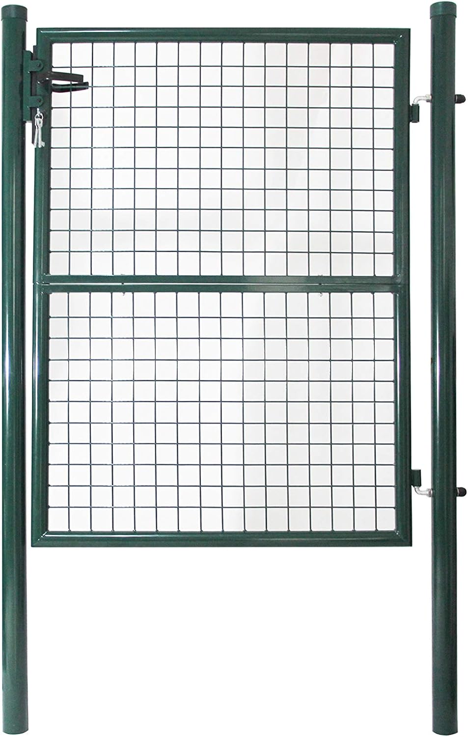 LARS360 100 x 100 cm Gartentür Gartentor Doppeltor Hoftor Zauntür Gartenpforte Inkl. Schloss Tür, Tor, Zauntor, Zauntür, Gartentür, Gartenzaun (100 * 100cm, Grün)