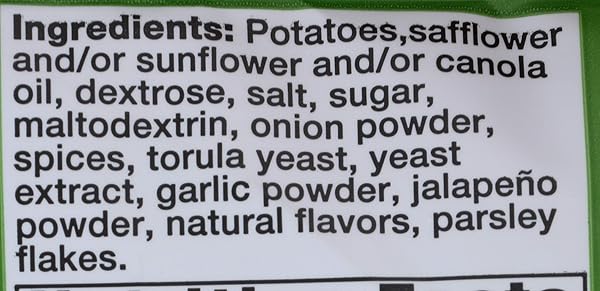 KETTLE FOODS, CHIPS POTATO JALAPENO SNACK SIZE, 1.5 OUNCE