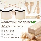 Vanplay Toddler Musical Instruments Drum Set Hando Bells Maracas Harmonica view 4