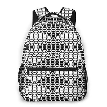 cute black and white backpacks
