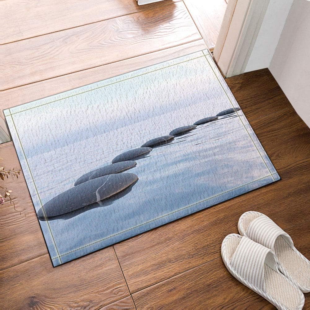 ZHWL6688 Blauer Himmel, weiße Wolken, blaues Meer, viele Schwarze Riffe