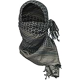 M MCGUIRE GEAR Shemagh Tactical Scarf, Middle Eastern Desert Hood, Bandana, Keffiyeh, Military Style, 100% Cotton, 42" x 42"