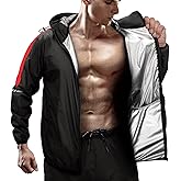RDX Sauna Suit Weight Loss, REACH OEKO TEX 100 CERTIFIED, Sweat Jacket with Hood, Body Slimming Fitness Workout Men Women