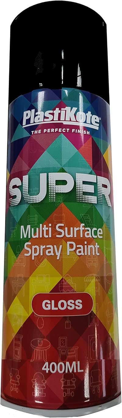 PlastiKote PKT1100 Super Gloss Black 400ml spray paint