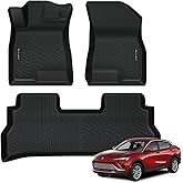 NIKALAIKA Floor Mats for Buick Envista 2024 2025 2026 All Weather Protection TPE Rubber Floor Liners for Buick Envista 2026 Accessories, Odorless Anti-Slip, 1st & 2nd Row, Black