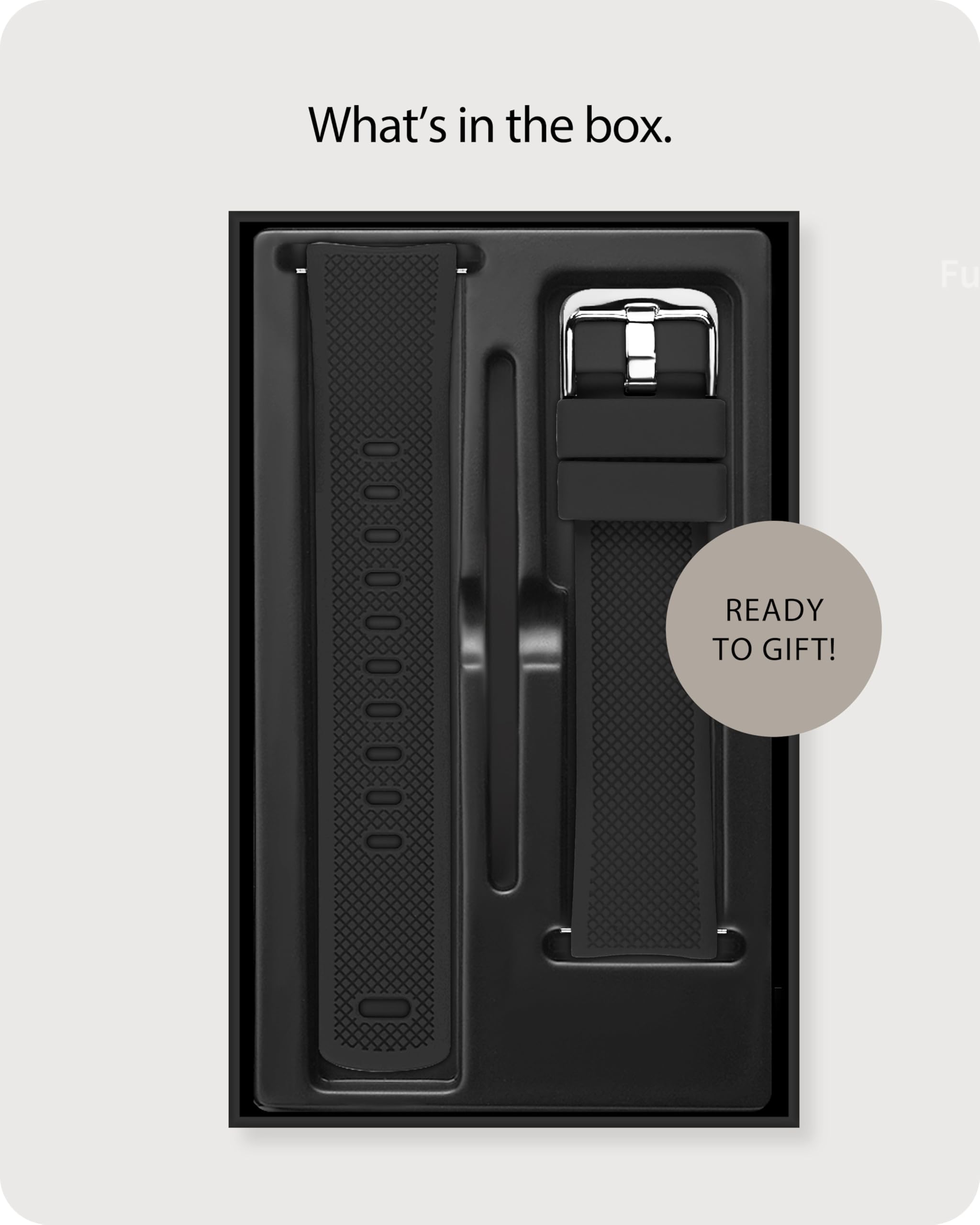 Fullmosa 22mm 20mm 24mm Silicone Watch Bands No Gaps Compatible for Samsung Galaxy Watch 7 6 5 4 3,Galaxy Watch 46mm 42mm,Garmin