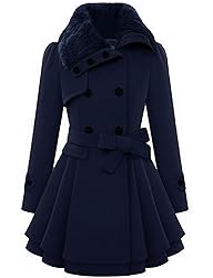 Zeagoo Women's Fashion Faux Fur Lapel