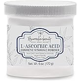 100% Pure L-Ascorbic Acid (Cosmetic Vitamin C Powder for Face) to Make Your Own Premium Beauty Serum, Skincare Mask Treatment, Hyaluronic Serums with Vit C & DIY Facial Skin Care Products 6 OZ