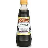 Pompeian Gourmet Organic Balsamic Vinegar, Perfect for Salad Dressings, Marinades & Vegetables, Non-Allergenic, Non-GMO, 16 F