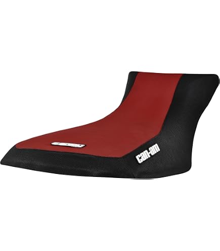ATV Seat Cover For Can Am Renegade 500 & 800 (2007-2011) – Black/Red Gripper Material, Waterproof, Made In USA - View #5