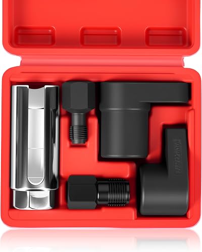 DAYUAN 5 pcs O2 Oxygen Sensor Socket Set Wrench Remover Tool Thread Chaser