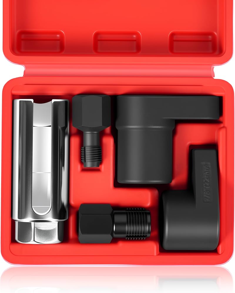 DAYUAN 5 pcs O2 Oxygen Sensor Socket Set Wrench Remover Tool Thread Chaser