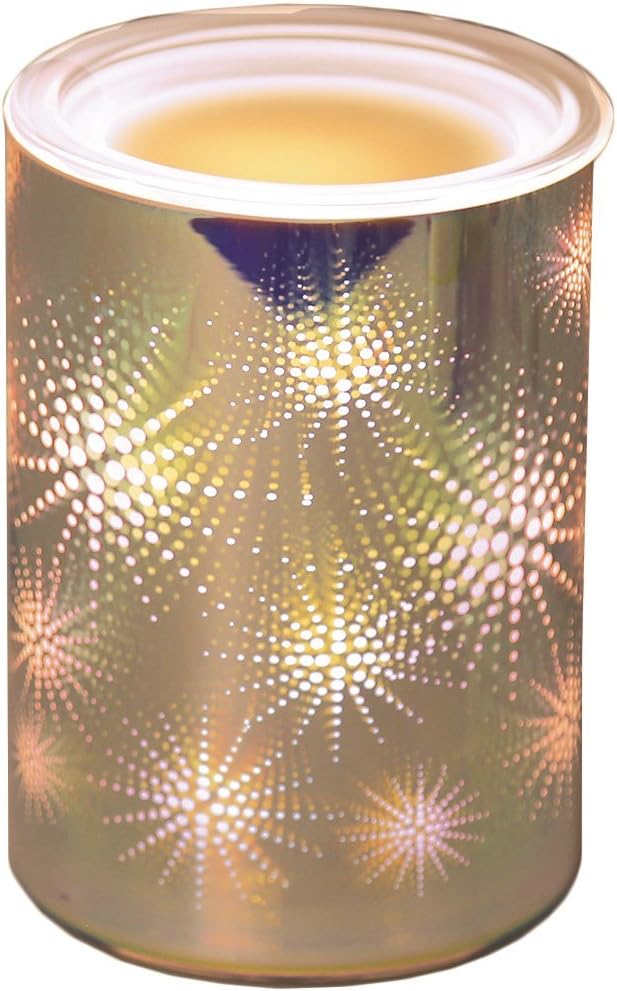 Aroma Accessories 3D Star Burst Design Electric Wax Melt Burner Lamp Scented Tart Fragrance Aroma Warmer 14 centimetre