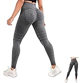 Skveyw 3D Compression Leggings Women, High Waist Anti Cellulite Leggings, Workout Butt Lift Leggings, Gym Trousers Womens