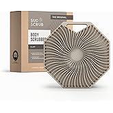 Sud Scrub® Antimicrobial Silicone Body Scrubber, Exfoliating Body Scrubber for Sensitive Skin, Eco Friendly Shower Scrubber for Body, Silicone Body Brush for Showering, Clay