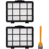 Replacement Filters Compatible with Eureka NEN180 NEN186BL Bagless Canister Vacuum Cleaner - 2 Pack Replacement Filters, 1 Cleaning Brush(It's Not Dust Cup Filters)