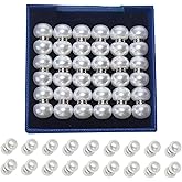 UlifeBetter Veil Weights 18 Pairs of Magnetic Pearl Veil Weights, Firmly Attached Double-Sided Outdoor Weddings Veil Weights Artificial Pearls Bridal Wedding Accessories and Gifts for Brides (D10mm