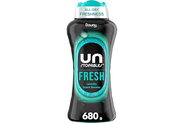 Downy Unstopables In Wash Scent Booster Beads, Fresh Scent, Laundry Beads for Odour Protection, 680 Grams