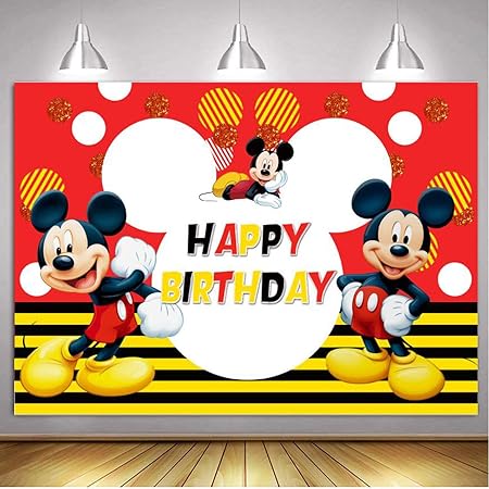 pics Fondo Bebe Mickey Mouse mickey mouse telon de fondo de dibujos animados raton coloridos puntos fotografia telon de fondo 1er fiesta de cumpleanos suministros para nina nino