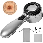 Portable dermatoscope, Skin Analyzer, 30x Magnifying dermatoscope | Very helpful for analyzing various skin problems, with 4 lighting effects, equipped with storage bag and charging cable