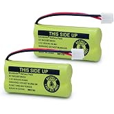 BAOBIAN 2.4V Rechargeable Cordless Phone Batteries Compatible with for AT&amp;T/Lucent BT-18433 BT-184342 BT-28433 BT-284342 BT-6010 BT-8000 BT-8001 BT-8300 Empire CPH-515D CPH515D(Pack of 2)