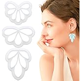 3 Pack Flower Polymer Clay Cutters Shapes Set, Extruded Polymer Clay Earring Cutters for Polymer Clay Jewelry Making