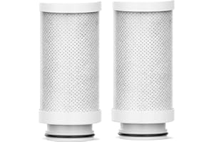 XNTONG - Replacement Water Filter Cartridges, Faucet Replacement Filter, Faucet Filtration System, Carbon Block Activated Charcoal Filter (Carbon Block Filter x 2)