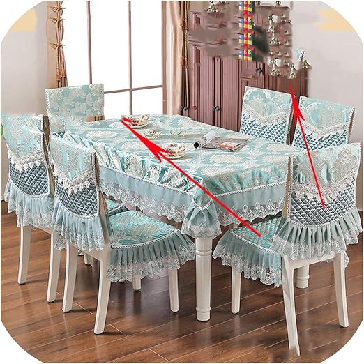 Amazon Com European Lace Dust Proof Tablecloths Set Embroidery