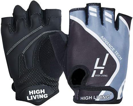 HIGH LIVING Guantes de Levantamiento de Pesas para Gimnasio ...