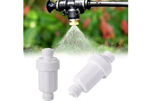 NFAMRZCAR 2pc Misting System Filter 100 Mesh Calcium Inhibitor Filter for 1/4 Tubing Quick Connect for Outdoor Cooling System Patio Outdoor Misting System, Prevent Blockage