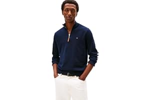 Tommy Hilfiger Mens 1/4 Zip Pull-Over SweaterPullover Sweater