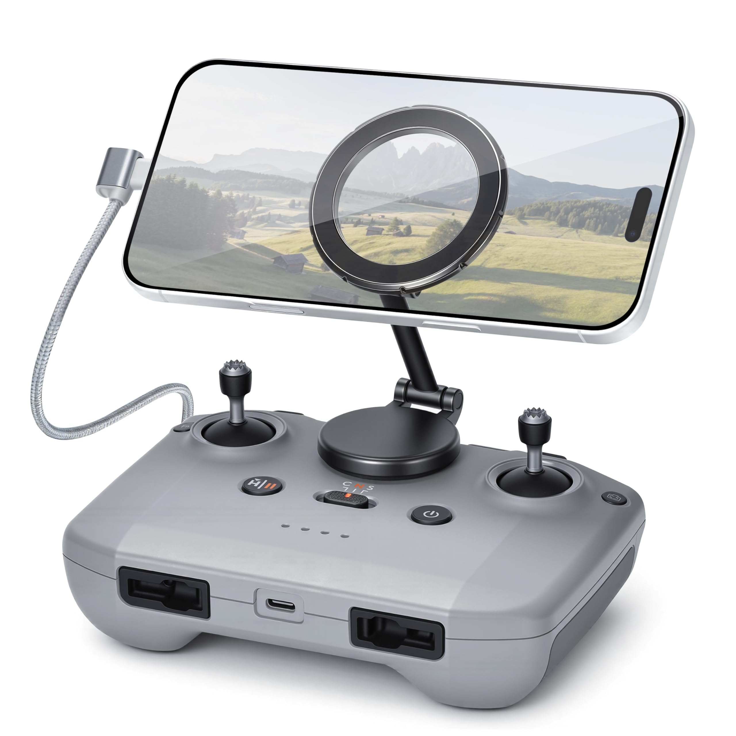 STARTRC Adjustable Magnetic Phone Stand for DJI RC-N1/N2/N3 Remote Control,for DJI Neo 2/ Mini 4K/ Mini 5 Pro/ 4 Pro/ 3/ Air 3S/Avata 2 Drone Accessories