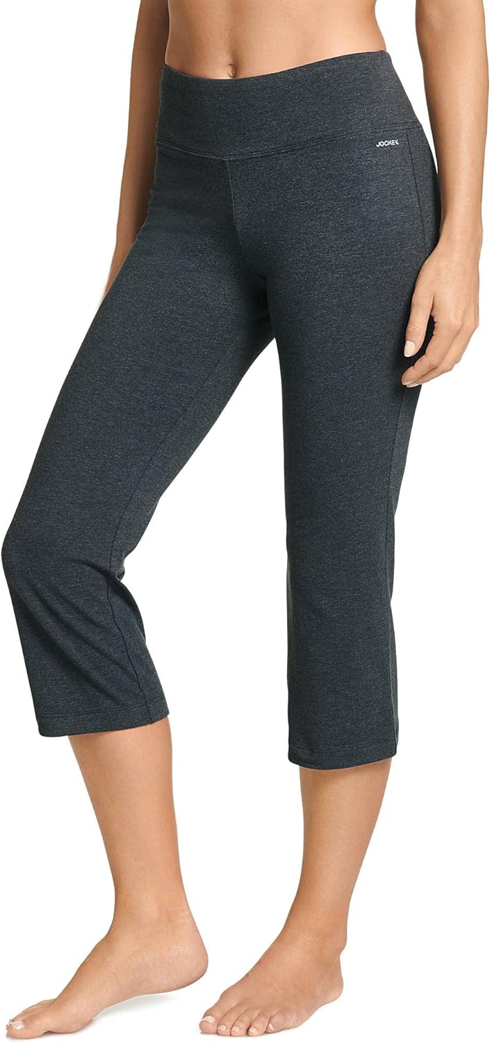 Jockey Women's Slim Capri Flare Athletic Pant at  Women’s Clothing store: Pants