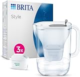 BRITA Style Water Filter Jug Grey 2.4L Starter Pack 3x MAXTRA PRO