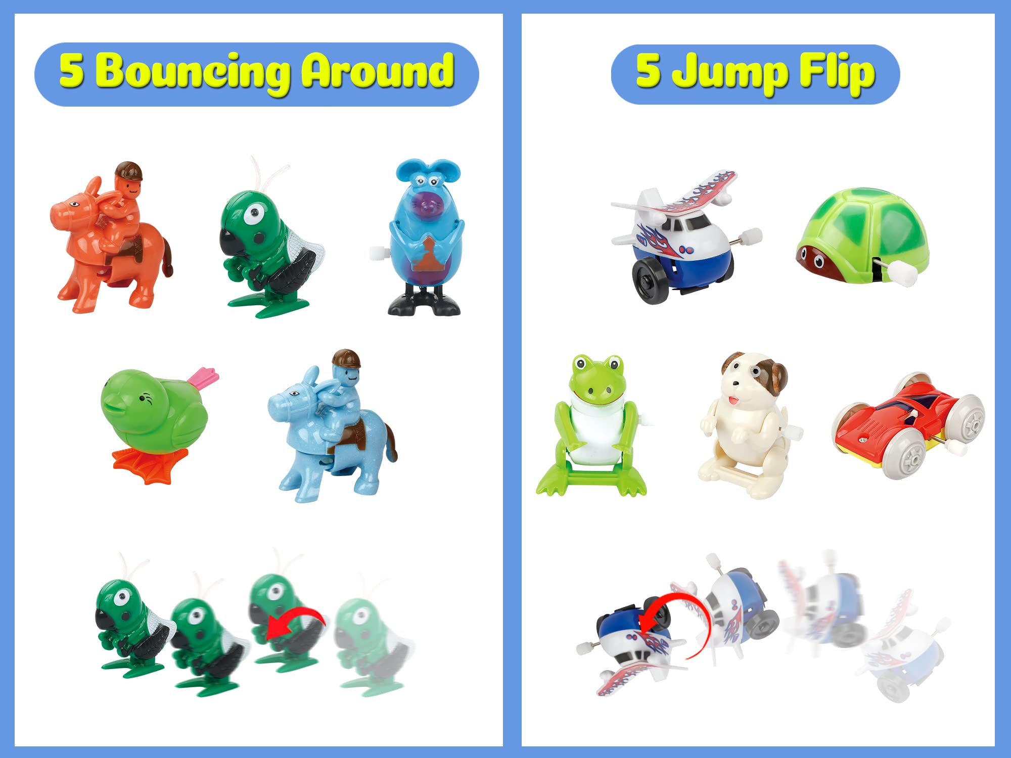 28 Pieces Assorted Wind-up Toys for Kids, Wind Up Animals Bulk Flipping Walking Jumping Swimming Clockwork Toys for Kids Clossroom Party Favors, Birthday Gifts