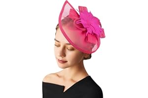 AQOKKA Women Fascinators Hats Flower Fascinators with Headband and Clip Tea Party Headwear for Women and Girls