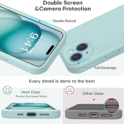 Vooii Compatible with iPhone 15 Plus Case, Upgrade