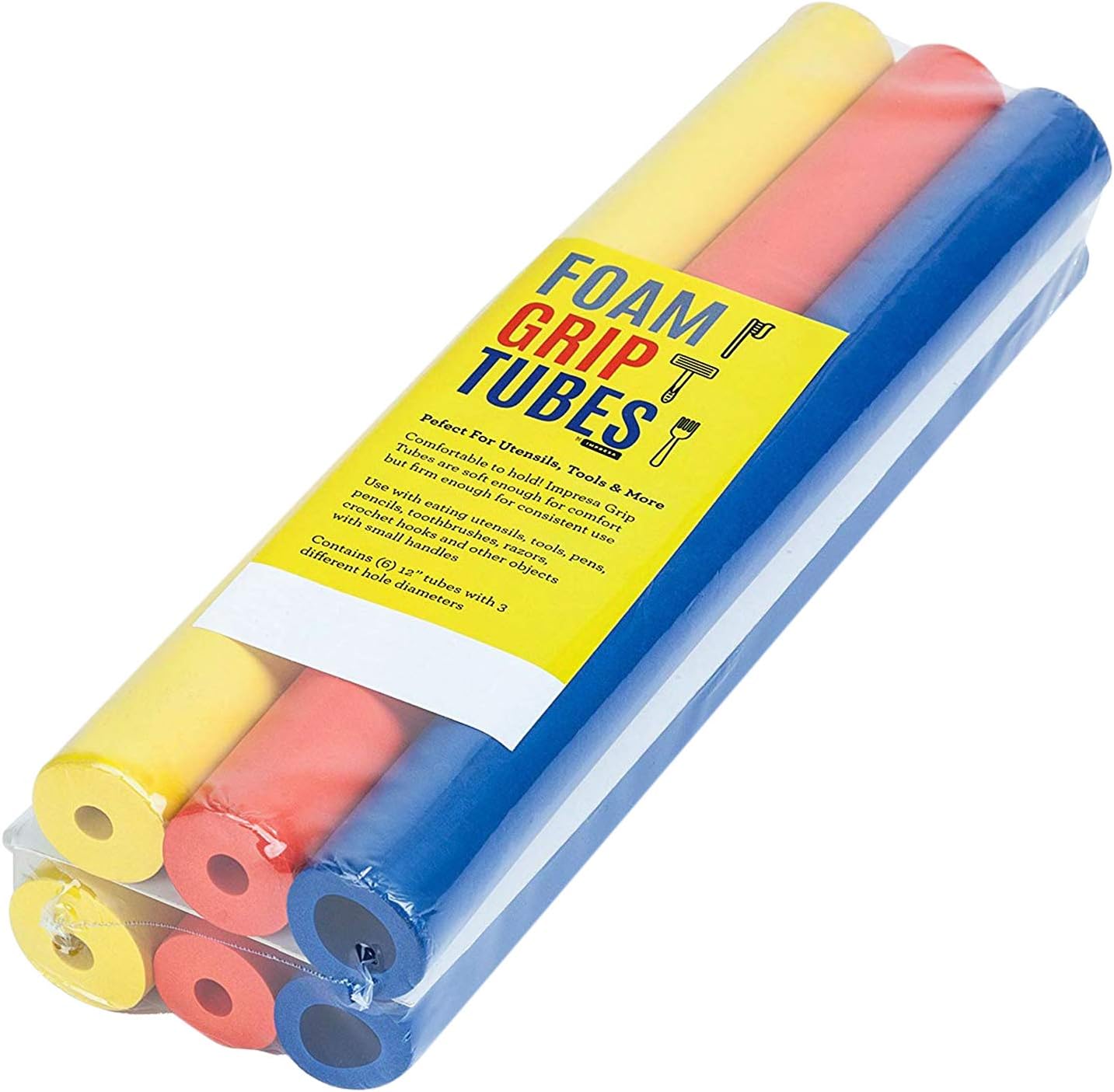6-Pack of Foam Grip Tubing/Foam Tubing - Pefect for Utensils, Tools and More - BPA/Phthalate/Latex-Free: Health & Personal Care