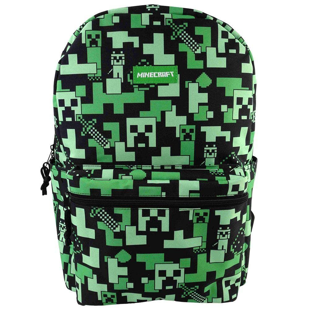 Minecraft Creeper Kids Back To School Backpack