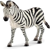 Schleich Wild Life - Zebra Safari Animal Figurine - Kids Ages 3+ | 14810 | Wild Animal Figurine, Realistic Animal Toys, Safari Toy for Boys and Girls, Screen-Free Imaginative Pretend Play, Montessori