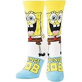 Odd Sox, Smilepants Nickelodeon SpongeBob Cartoon, Fun Cute Socks for Women, 5-10