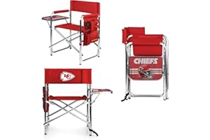 Picnic TIME NFL Unisex-Adult NFL Sports Chair with Side Table, Beach Chair, Camp Chair for Adults
